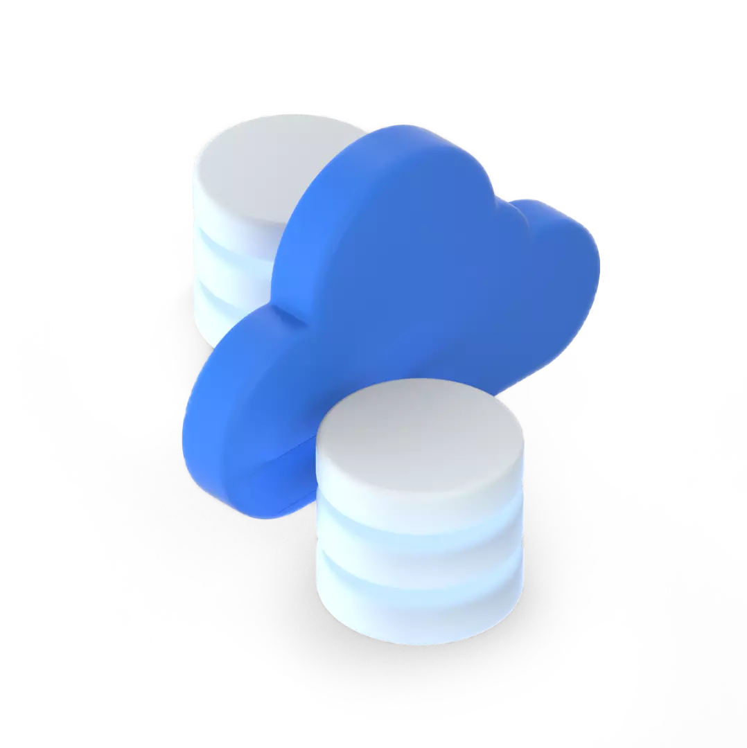 decorative image of a cloud and two servers