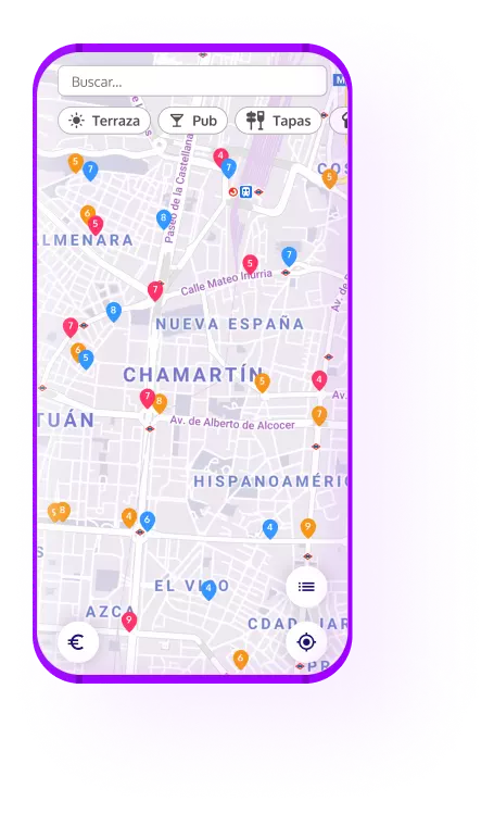 Screenshot of Festea App Map